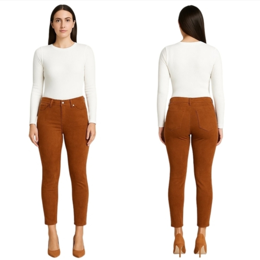 Liverpool Abby Ankle Chestnut Pants NWT